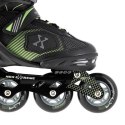 Łyżworolki NILS Extreme NA9080 czarno-zielone rozm. L (39-42)