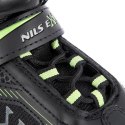 Łyżworolki NILS Extreme NA9080 czarno-zielone rozm. L (39-42)