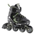 Łyżworolki NILS Extreme NA9080 czarno-zielone rozm. M (35-38)