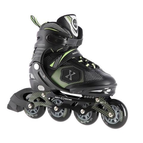 Łyżworolki NILS Extreme NA9080 czarno-zielone rozm. M (35-38) Łyżworolki NILS Extreme NA9080 czarno-zielone rozm. M (35-38)