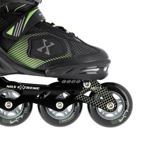 Łyżworolki NILS Extreme NA9080 czarno-zielone rozm. M (35-38) Łyżworolki NILS Extreme NA9080 czarno-zielone rozm. M (35-38)