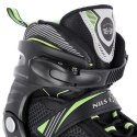 Łyżworolki NILS Extreme NA9080 czarno-zielone rozm. M (35-38)