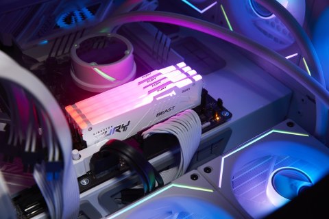 Kingston FURY DDR5 128GB (4x32GB) 5600MHz CL40 Beast White RGB Kingston FURY DDR5 128GB (4x32GB) 5600MHz CL40 Beast White RGB