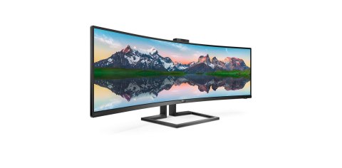 Monitor Philips 499P9H/00 (48,8"; VA; 5120x1440; DisplayPort, HDMI x2; kolor czarny) Monitor Philips 499P9H/00 (48,8"; VA; 5120x1440; DisplayPort, HDMI x2; kolor czarny)