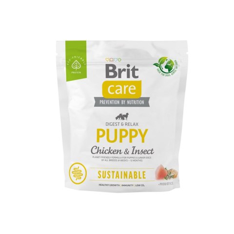 BRIT Care Dog Sustainable Puppy Chicken & Insect - sucha karma dla szczeniąt - 1 kg BRIT Care Dog Sustainable Puppy Chicken & Insect - sucha karma dla szczeniąt - 1 kg