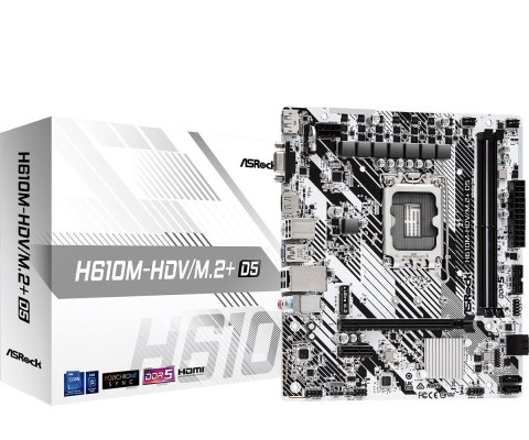 Płyta główna Asrock H610M-HDV/M.2+ D5 Płyta główna Asrock H610M-HDV/M.2+ D5