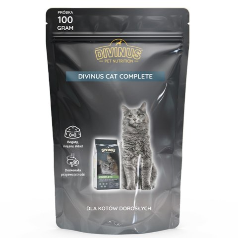 DIVINUS Cat Complete Adult - sucha karma dla kota - 100 g DIVINUS Cat Complete Adult - sucha karma dla kota - 100 g