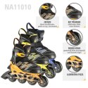 Łyżworolki NILS Extreme NA11010 czarno-pomarańczowe rozm. L (39-42)