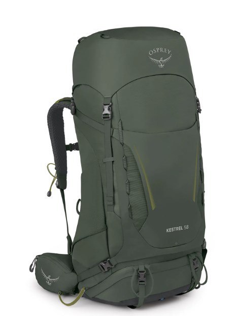Plecak trekkingowy OSPREY Kestrel 58 khaki S/M Plecak trekkingowy OSPREY Kestrel 58 khaki S/M