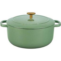 Garnek żeliwny okrągły Ballarini Bellamonte - Zielony, 5.5 ltr
