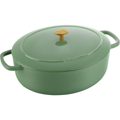 Garnek żeliwny owalny Ballarini Bellamonte - Zielony, 6.5 ltr