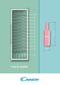 Cukierki | Chłodziarka do wina | CWC 200 EELW/N | Klasa efektywności energetycznej G | Wolnostojący | Pojemność butelek 81 | Rod