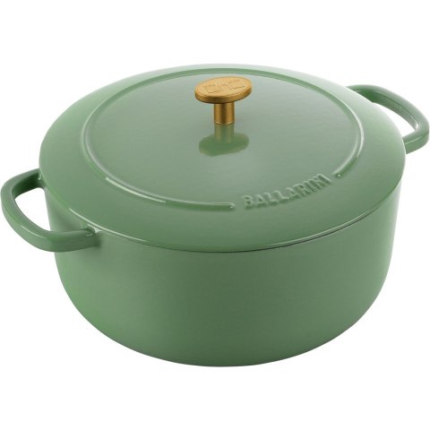 Garnek żeliwny okrągły Ballarini Bellamonte - 4 ltr, Zielony Garnek żeliwny okrągły Ballarini Bellamonte - 4 ltr, Zielony