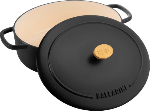 Garnek żeliwny owalny BALLARINI BELLAMONTE 75003-546-0 - 5,5 ltr czarny Garnek żeliwny owalny BALLARINI BELLAMONTE 75003-546-0 - 5,5 ltr czarny