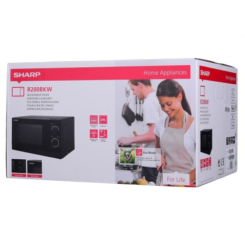 Kuchenka mikrofalowa SHARP R200BKW WW Sharp Kuchenka mikrofalowa SHARP R200BKW WW Sharp