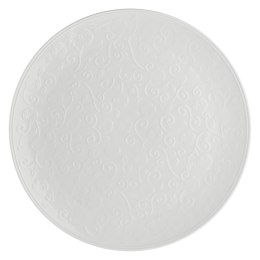 Okrągła patera do ciast Florentina - Biały, 34 cm