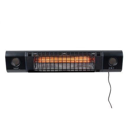 SUNRED Grzejnik SOUND-2000W, Sun and Sound Ultra Wall na podczerwień 2000 W Czarny IP54 SUNRED Grzejnik SOUND-2000W, Sun and Sound Ultra Wall na podczerwień 2000 W Czarny IP54