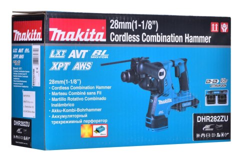 MAKITA MŁOT WIERCĄCO-KUJĄCY SDS-PLUS 2x18V 2,8J AVT BEZ AKUMULATORÓW I ŁADOWARKI DHR282ZU MAKITA MŁOT WIERCĄCO-KUJĄCY SDS-PLUS 2x18V 2,8J AVT BEZ AKUMULATORÓW I ŁADOWARKI DHR282ZU
