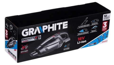 Odkurzacz ręczny i pionowy 2w1 Graphite ENERGY+ 18V Odkurzacz ręczny i pionowy 2w1 Graphite ENERGY+ 18V