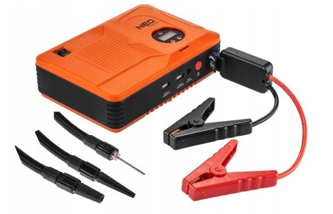 Urządzenie rozruchowe Neo Tools "Jumpstarter", power bank 14Ah, kompresor 3.5 bar, latarka Urządzenie rozruchowe Neo Tools "Jumpstarter", power bank 14Ah, kompresor 3.5 bar, latarka