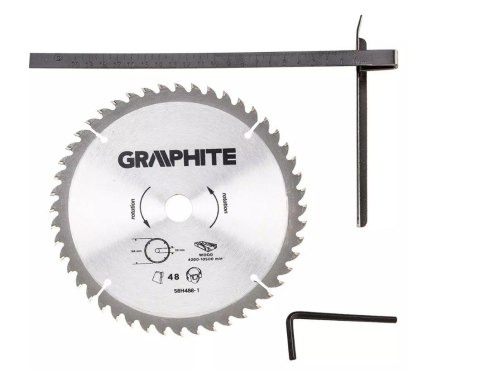 Pilarka tarczowa 1200W Graphite tarcza 185 mm z walizką Pilarka tarczowa 1200W Graphite tarcza 185 mm z walizką