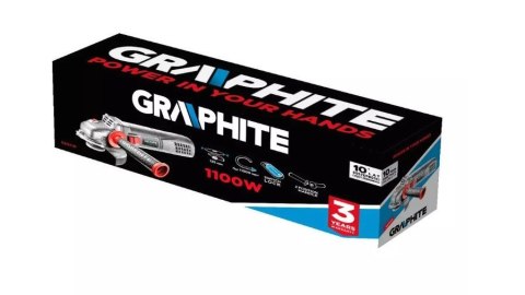 Szlifierka kątowa 1100W Graphite tarcza 125mm Szlifierka kątowa 1100W Graphite tarcza 125mm
