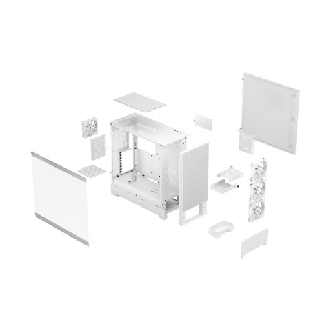 Projektowanie fraktalne | Pop XL Air RGB | Szyba boczna | Biały przezroczysty odcień TG | E-ATX do 280 mm, ATX , mATX, Mini ITX Projektowanie fraktalne | Pop XL Air RGB | Szyba boczna | Biały przezroczysty odcień TG | E-ATX do 280 mm, ATX , mATX, Mini ITX