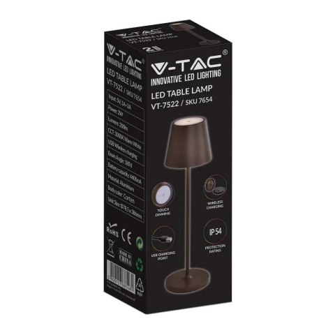 Lampka V-TAC SKU7654 VT-7522 3000K 2W 200lm Lampka V-TAC SKU7654 VT-7522 3000K 2W 200lm