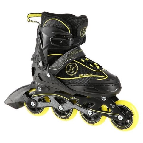 Łyżworolki NILS Extreme NA11008 czarno-żółte rozm. M (35-38) Łyżworolki NILS Extreme NA11008 czarno-żółte rozm. M (35-38)
