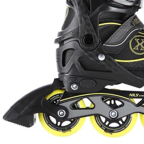 Łyżworolki NILS Extreme NA11008 czarno-żółte rozm. M (35-38) Łyżworolki NILS Extreme NA11008 czarno-żółte rozm. M (35-38)