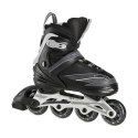 Łyżworolki NILS Extreme NA1123A czarno-szare rozm. M (35-38)