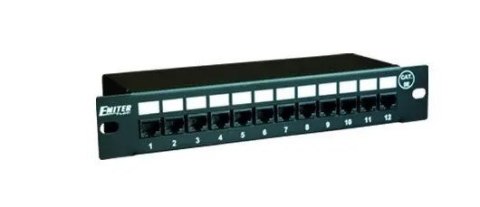 EmiterNet Panel 10" 12xRJ45 UTP kat.5e (1U) EmiterNet Panel 10" 12xRJ45 UTP kat.5e (1U)