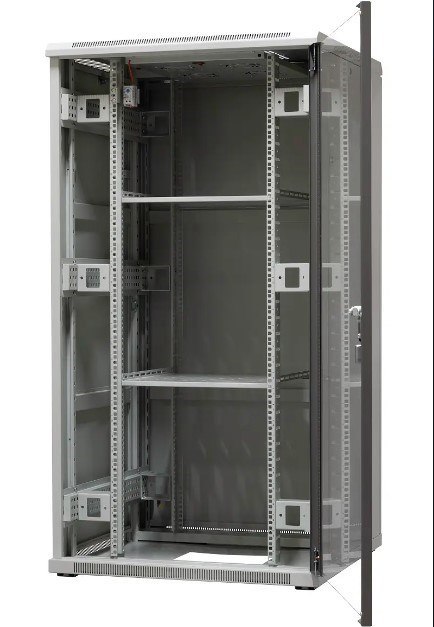EmiterNet Szafa ramowa stojąca 32U, drzwi przód blacha/szkło, 800x800x1540mm (szer./gł./wys.) EmiterNet Szafa ramowa stojąca 32U, drzwi przód blacha/szkło, 800x800x1540mm (szer./gł./wys.)