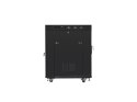 LANBERG SZAFA STOJĄCA RACK 19" 15U 600X800 DRZWI SZKLANE LCD CZARNA FF01-6815-12BL (FLAT PACK)