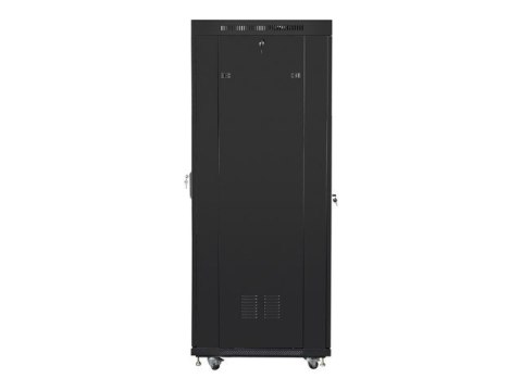 LANBERG SZAFA STOJĄCA RACK 19" 37U 600X800 DRZWI SZKLANE LCD CZARNA FF01-6837-12BL (FLAT PACK)