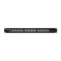 QOLTEC PATCH PANEL RACK | 12 PORTÓW | POE | CZARNY