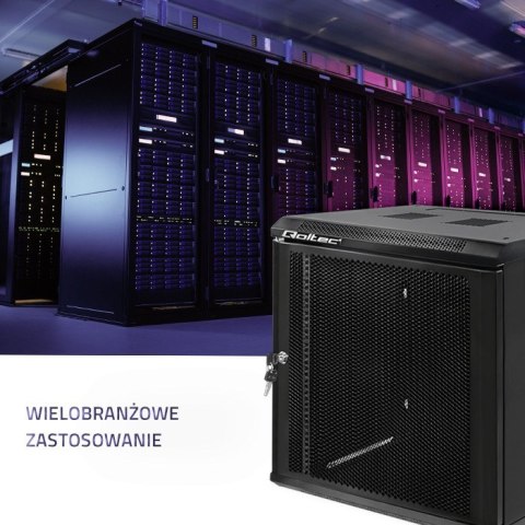 QOLTEC SZAFA RACK 19" | 12U | 600X635X450 | PERFOROWANE DRZWI QOLTEC SZAFA RACK 19" | 12U | 600X635X450 | PERFOROWANE DRZWI