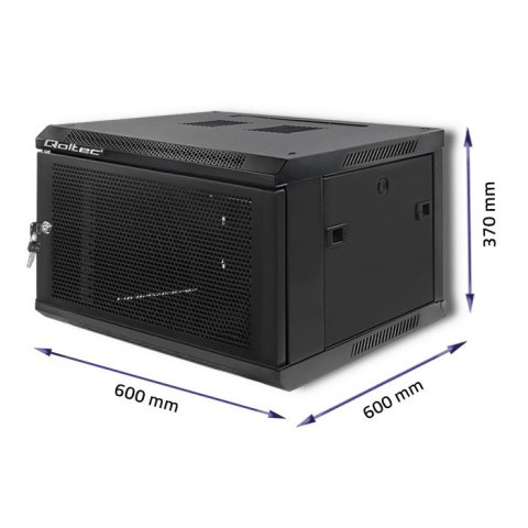 QOLTEC SZAFA RACK 19" | 6U | 600X370X600 | PERFOROWANE DRZWI QOLTEC SZAFA RACK 19" | 6U | 600X370X600 | PERFOROWANE DRZWI
