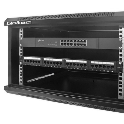 QOLTEC SZAFA RACK 19" | 6U | 600X370X600 | PERFOROWANE DRZWI QOLTEC SZAFA RACK 19" | 6U | 600X370X600 | PERFOROWANE DRZWI