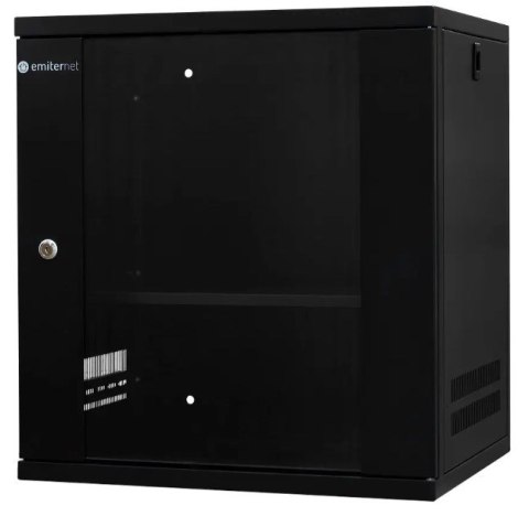 EmiterNet Szafa wisząca lekka niedzielona 19'' 12U, drzwi blacha/szkło, 550×450×590mm szer./gł./wys. EmiterNet Szafa wisząca lekka niedzielona 19'' 12U, drzwi blacha/szkło, 550×450×590mm szer./gł./wys.