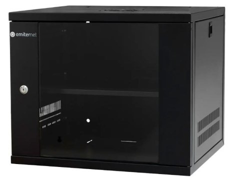 EmiterNet Szafa wisząca lekka niedzielona 19'' 9U, drzwi blacha/szkło, 550×450×455mm szer./gł./wys. EmiterNet Szafa wisząca lekka niedzielona 19'' 9U, drzwi blacha/szkło, 550×450×455mm szer./gł./wys.