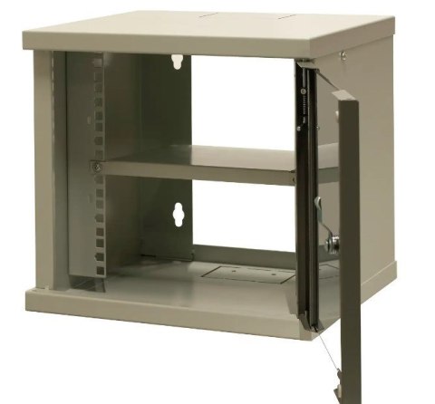 EmiterNet Szafa wisząca niedzielona 10'' 6U, drzwi blacha/szkło, 315×310x330mm (szer./gł./wys.)