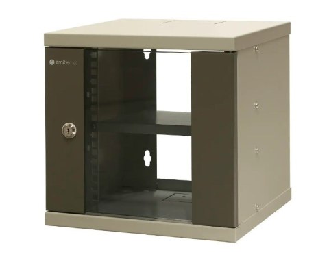 EmiterNet Szafa wisząca niedzielona 10'' 6U, drzwi blacha/szkło, 315×310x330mm (szer./gł./wys.) EmiterNet Szafa wisząca niedzielona 10'' 6U, drzwi blacha/szkło, 315×310x330mm (szer./gł./wys.)