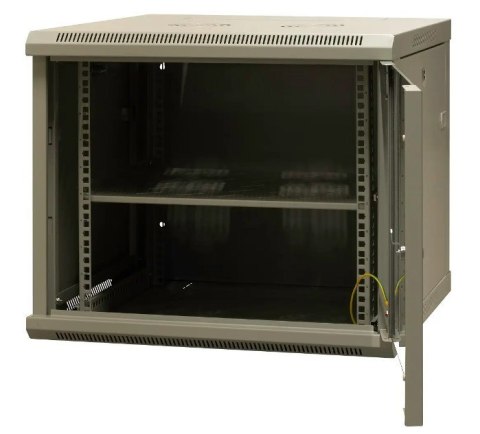 EmiterNet Szafa wisząca niedzielona 19'' 9U, niezmontowana, drzwi blacha/ szkło, 600x600x500mm szer./gł./wys. EmiterNet Szafa wisząca niedzielona 19'' 9U, niezmontowana, drzwi blacha/ szkło, 600x600x500mm szer./gł./wys.