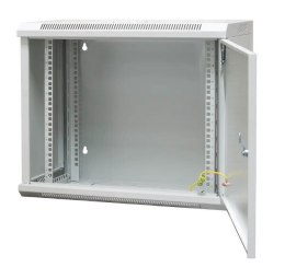 EmiterNet Szafa wisząca niedzielona płytka 19'' 9U, drzwi całe z blachy, 600×300×500mm szer./gł./wys