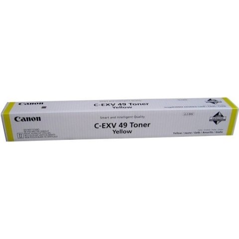 Canon Toner C-EXV49 8527B002 Yellow, Wydajność 19000 stron Canon Toner C-EXV49 8527B002 Yellow, Wydajność 19000 stron