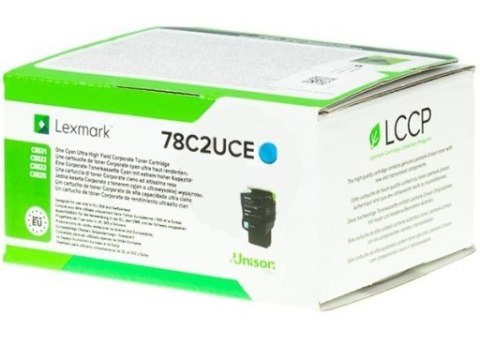 Lexmark Toner 78C2UCE Cyan Lexmark Toner 78C2UCE Cyan