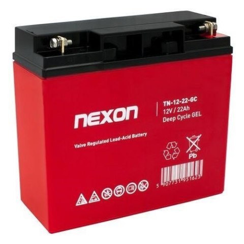 NEXON AKUMULATOR ŻELOWY TN-GEL-22 12V 22AH GŁĘBOKIEGO ROZŁADOWANIA I PRACY CYKLICZNEJ BEZOBSŁUGOWY, SZCZELNY TYPU VRLA NEXON AKUMULATOR ŻELOWY TN-GEL-22 12V 22AH GŁĘBOKIEGO ROZŁADOWANIA I PRACY CYKLICZNEJ BEZOBSŁUGOWY, SZCZELNY TYPU VRLA