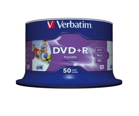 DVD+R 4.7GB 16X PHOTO/INK PRINTABLE 50PK SPINDLE DVD+R 4.7GB 16X PHOTO/INK PRINTABLE 50PK SPINDLE