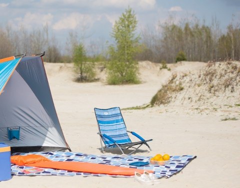 Krzesło plażowe NILS CAMP NC3035 turkusowe Krzesło plażowe NILS CAMP NC3035 turkusowe